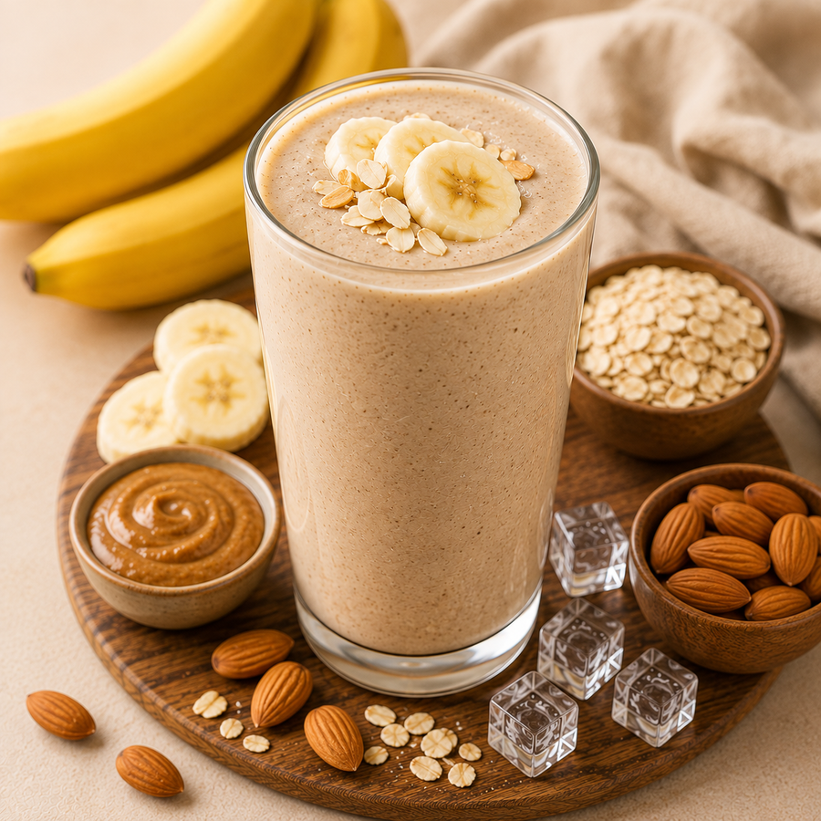 Almond Butter Banana Smoothie: Nutty Protein Blend