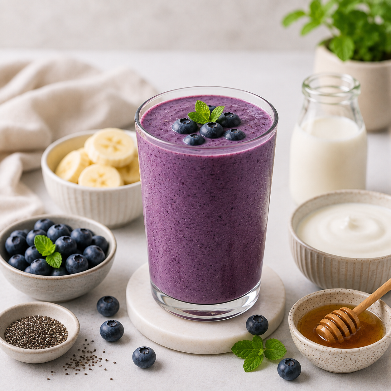 Blueberry Smoothie: Creamy Berry Breakfast