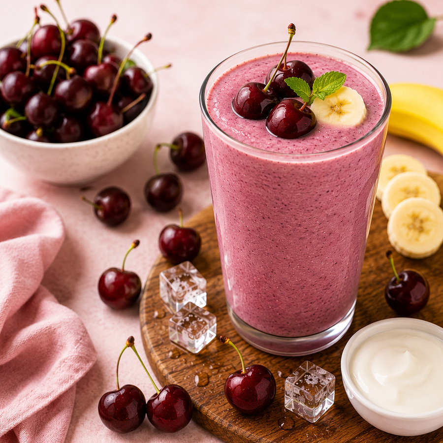 Cherry Smoothie  Creamy Dark Cherry Blend