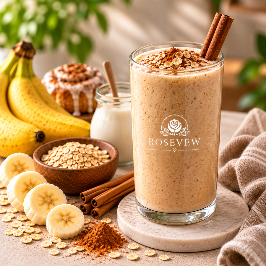 Cinnamon Roll Smoothie: Cozy Oat Breakfast