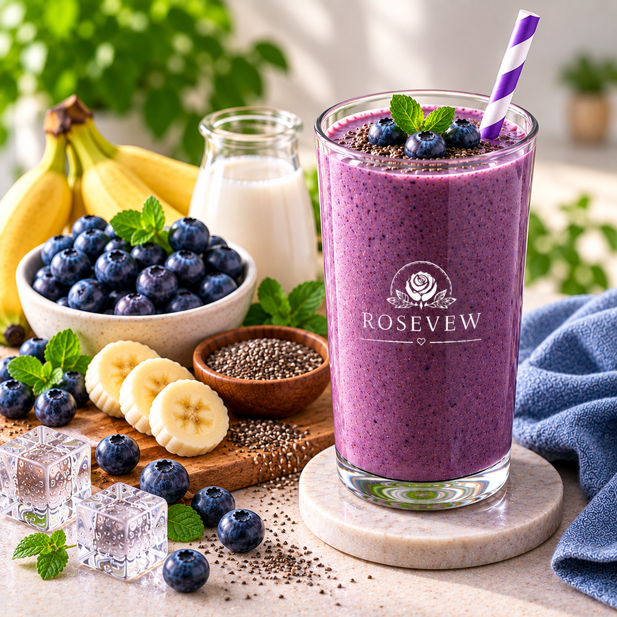 Blueberry Chia Smoothie: Berry Breakfast Blend
