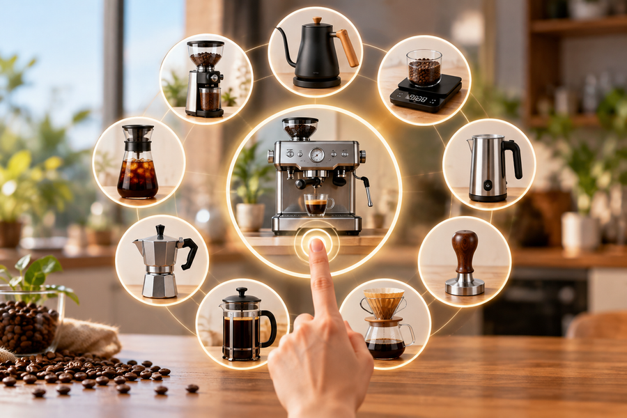 Coffee Grinder, Accessory Finder