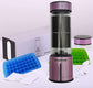 ROSEVIEW Blender Smoothie Portable for smoothies Glass bottle Mini USB rechargeable Handheld 2 Speed battery powered hand jet blend Shakes Cup fruit juicer (US, Purple)